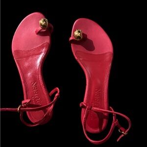 Red Alexander McQueen sandals size 38.